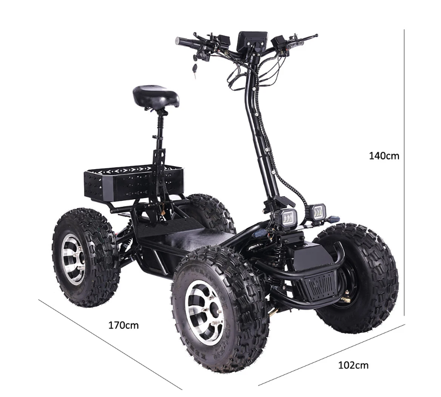 Adult 4 Wheel Road Electric AT - đánh giá và giá 60V 50Ah Electric Scooter Battery