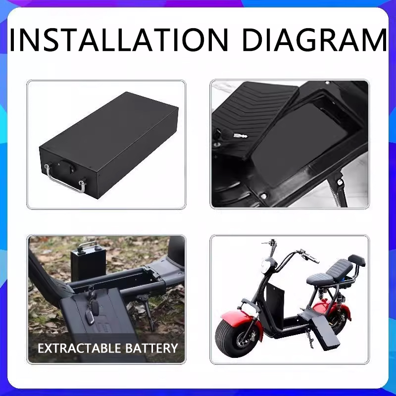 New 60V 30Ah 40Ah 10Ah Electri - đánh giá và giá 60V 50Ah Electric Scooter Battery